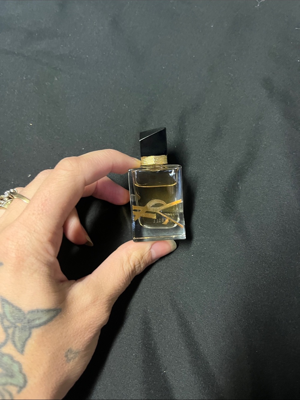 Yves Saint Laurent Gold & Black Mini Perfume Bottle